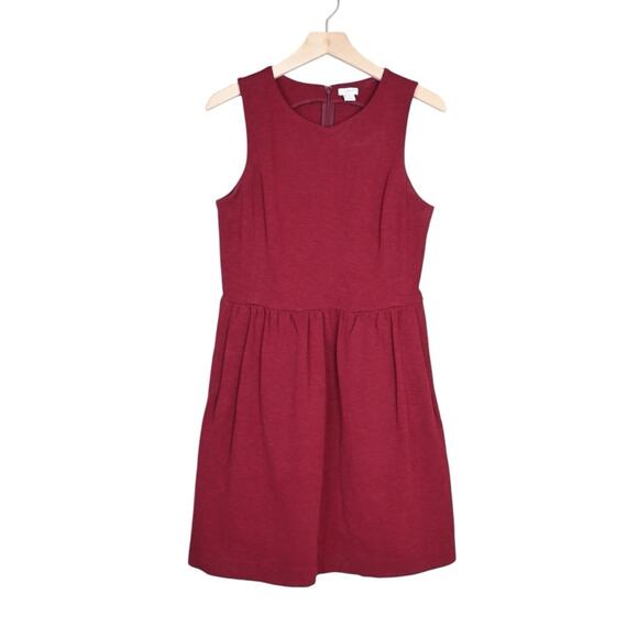 J. Crew Factory Womens M Daybreak Dress with Pockets in Burgundy - Picture 1 of 10